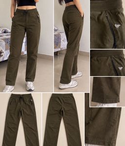 Olive Green Casual Trousers