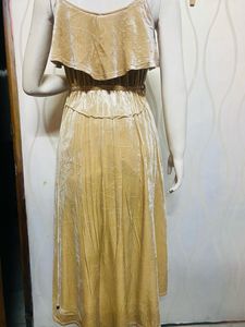 Velvet stylish, middi  dress for girls