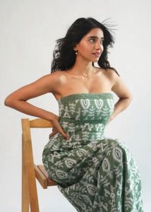 MANGO embroidered sheath dress