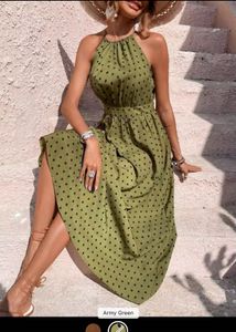 Polka Dot Maxi Dress