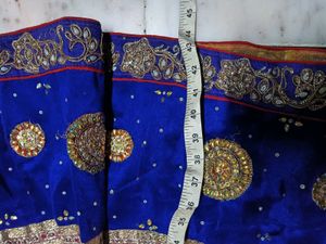 Elegant Yellow &amp; Blue Lehenga Choli Set