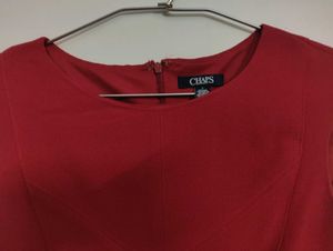 Chic Red Cap Sleeve Fit &amp; Flare Dress