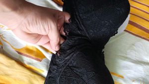 Black Lace Padded Bra
