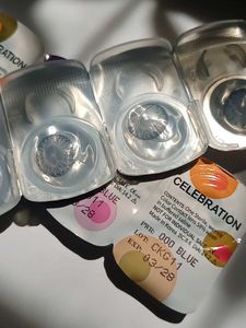 Blue Celebration Contact Lens