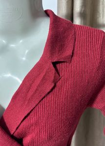 ❤️Wrap Style Maroon Sweater❤️