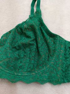 Lace Bralette - Emerald Green