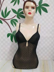 (21)Black Mesh Bodysuit