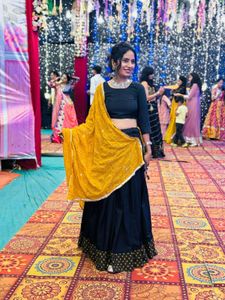 Black Lehenga Choli without duppatta✨