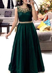 Elegant Emerald Green Embellished gown