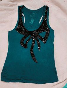 Very Cute And Beautiful Sequin Work Tank Top