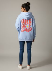 Urbanic Baby Blue Oversized Hoodie