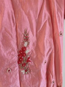 Beautiful Pink Embroidered Kurta