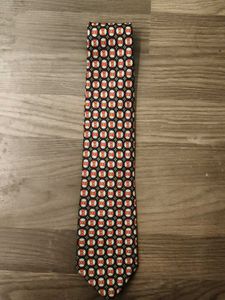 Patterned Branded Tie