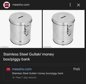 Steel Gullak( Piggy Bank)