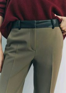 Zara Women High-Waist Straight Pants