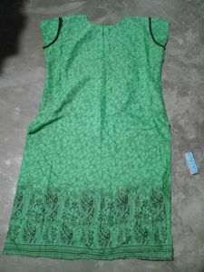 Embroidered Green Kurta