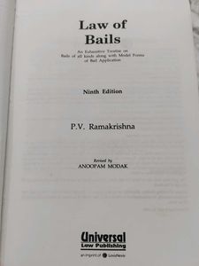 Law of Bails (Ninth Edition)
