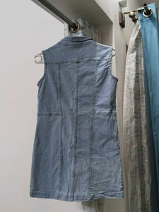 Denim midi dress