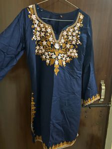 Embroidered Blue Kurta