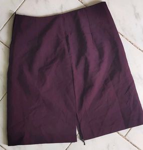 Chic Purple A-Line Skirt