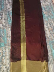 Elegant Maroon Silk Saree
