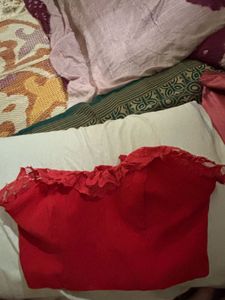 Vibrant Red Lace corset