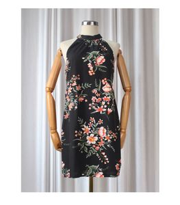 Floral Halter Mini Dress