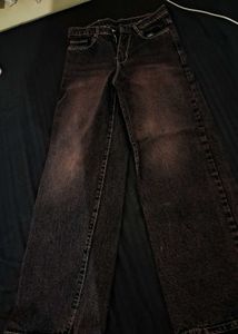 Y2k 28 waist Brown Wide Leg Jeans