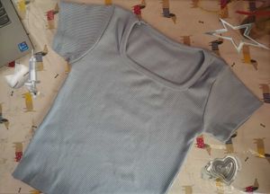 Cute Blue Crop Top