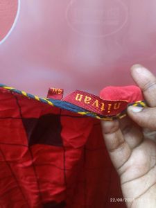 4xl Full Length Red &amp; Black Kurta