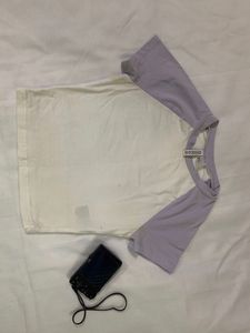 H&amp;M white crop top🧚🏼‍♀️