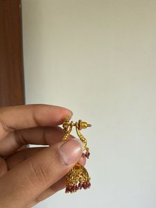 Beautiful 1 Gram Gold Earrings