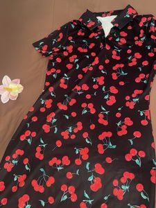 Cherry Print Mini Dress