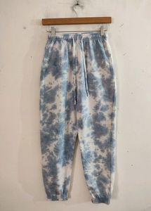 Vivid Artsy Blue Printed Joggers Pant ( Women)