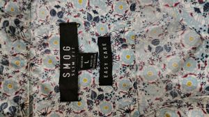 Men's Floral Print Long Sleeve Shirt