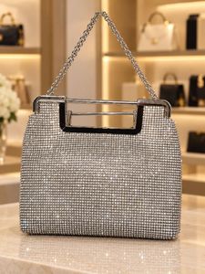 Sparkling Rhinestone Evening Clutch Bag