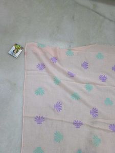Light Pink Dupatta with Shell Print