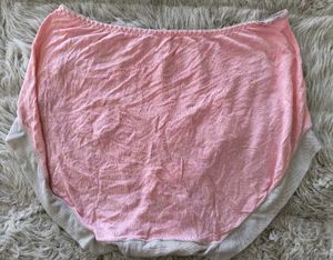 Pink &amp; Beige Full-Coverage high waist Briefs