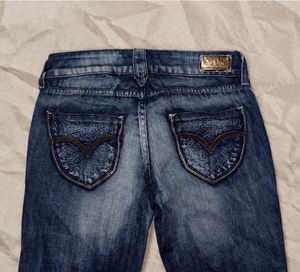ִֶָ🪽་༘ Y2K Vintage Blue Denim Jeans