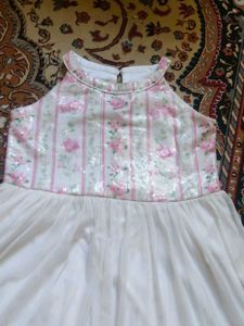 beautiful white girls frock