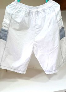 Striped white co-ords set Shirt n shorts