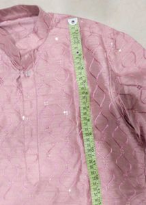 Elegant Pink Sequined Kurta 'NO OFFERS'