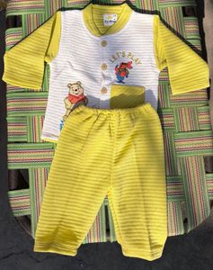 Cute Kids Clothing Set Yellow&amp;White