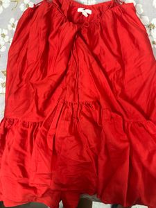 red mini dress