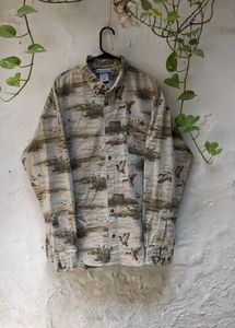 Men's Columbia Duck Print Button-Up Shirt