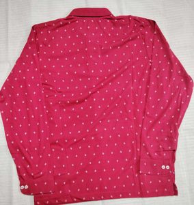 Men's Red Polo Full sleeve T-Shirt