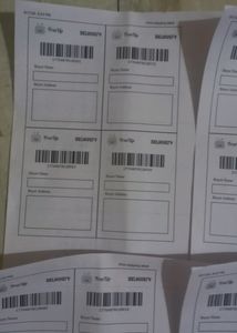20 New Shipping lebal