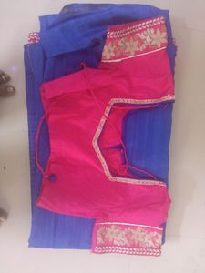 Royal Blue Designer saree