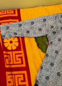 Floral Print Soft Crepe Kurti CasualWear