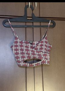 Stylish Cut-Out Crop Top